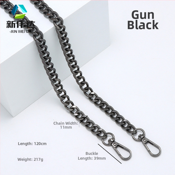 Metalo pečių dirželis su dvipuse grandine – atspari dėvėjimui keičiamo grandinės dirželis maišui