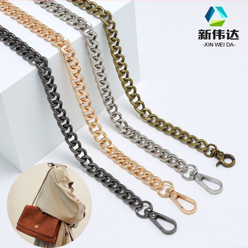 Metalo pečių dirželis su dvipuse grandine – atspari dėvėjimui keičiamo grandinės dirželis maišui