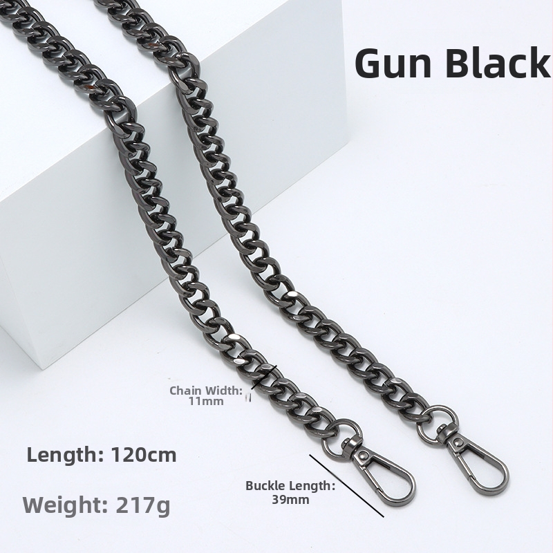 Metalo pečių dirželis su dvipuse grandine – atspari dėvėjimui keičiamo grandinės dirželis maišui