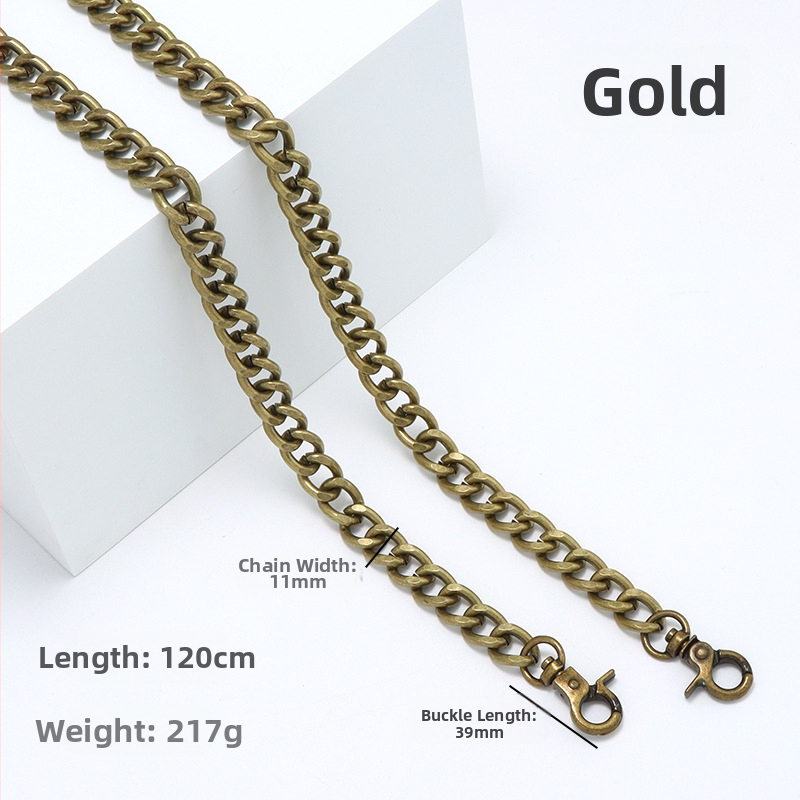 Metalo pečių dirželis su dvipuse grandine – atspari dėvėjimui keičiamo grandinės dirželis maišui