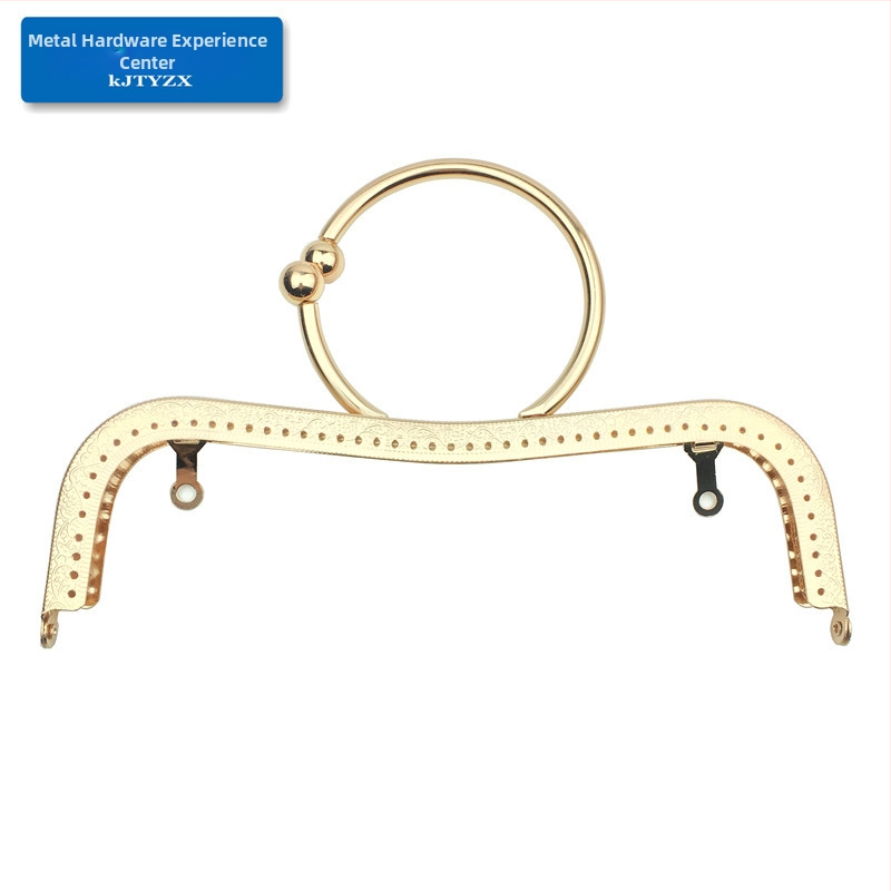 Koujin железна рамка за чанта - ембосиран дизайн с вдлъбната талия, за DIY