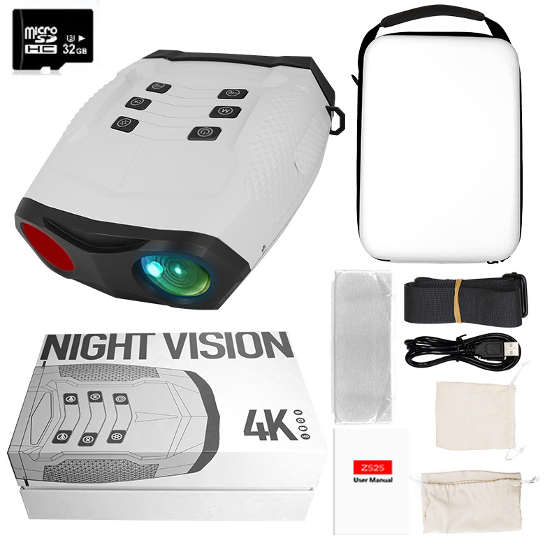 Infraraudonųjų spindulių naktinio matymo įrenginys, rankinis, 8x priartinimas, 25 mm objektyvas, matymo atstumas 600 m, svoris 457 g