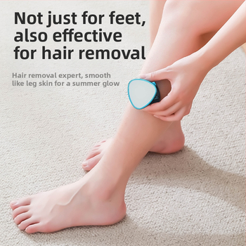 Dvipusiai kojų failas su nano stiklu, rankinis pedikiūro įrankis negyvos odos pašalinimui