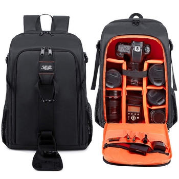 Τσάντα DSLR κάμερας από Oxford ύφασμα, αδιάβροχη, ανθεκτική στη φθορά, διαπνέουσα, με καμπύλη ιμάντα ώμου