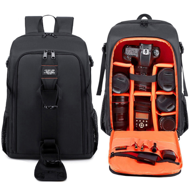 Τσάντα DSLR κάμερας από Oxford ύφασμα, αδιάβροχη, ανθεκτική στη φθορά, διαπνέουσα, με καμπύλη ιμάντα ώμου