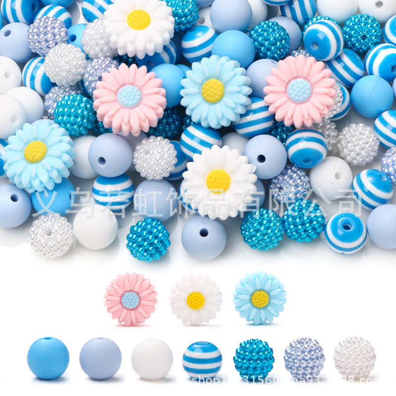Set perli za DIY nakit - silikonska smola - Zimsko izdanje 2024