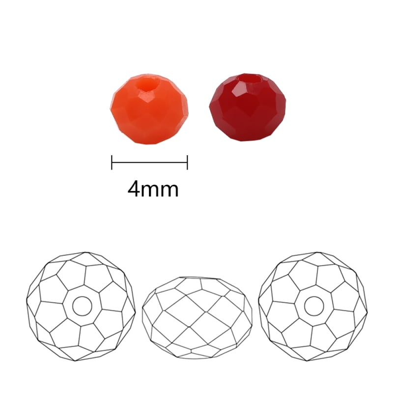 10 boja u kutiji, 4 mm plosnate perle – staklene perle s Jade efektom za DIY izradu nakita