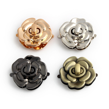 Цинкова сплав, завъртаща ключалка с розово електропокритие за чанти и багаж хардуер, персонализируемо