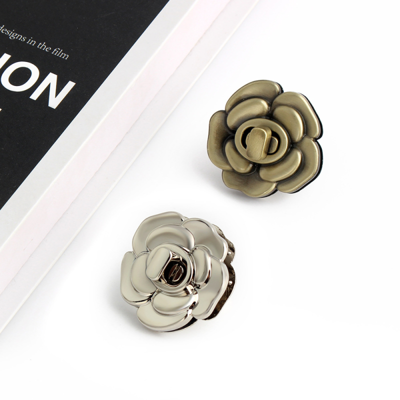 Цинкова сплав, завъртаща ключалка с розово електропокритие за чанти и багаж хардуер, персонализируемо