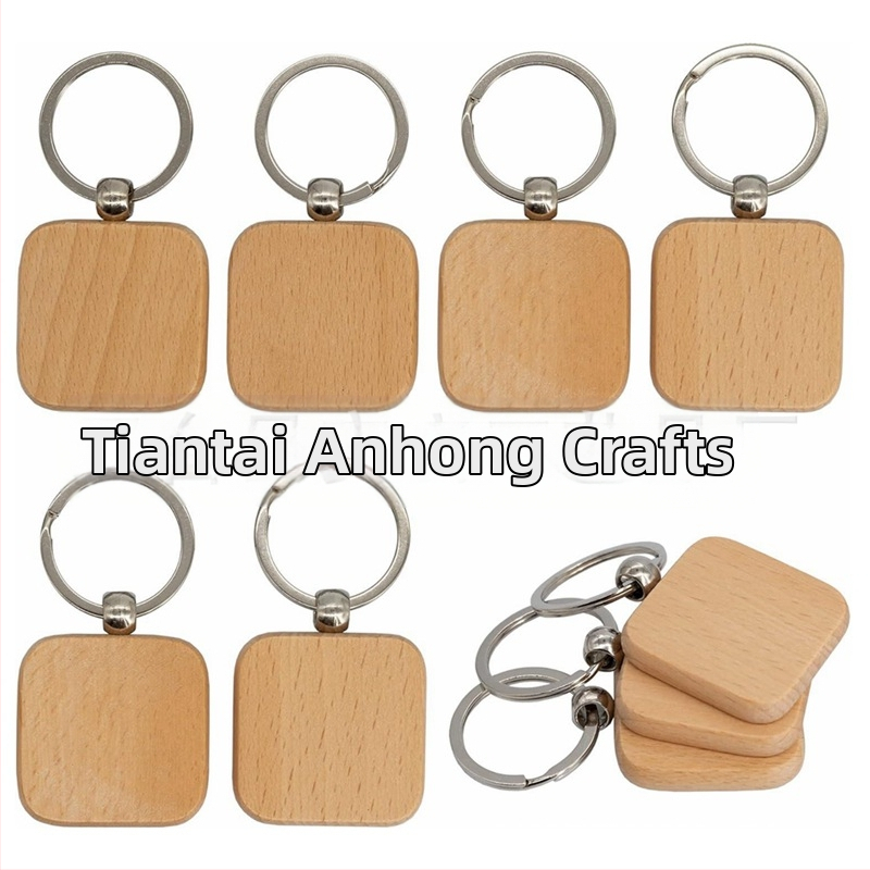 Дървен ключодържател‑висулка за ключове — Anhong crafts, pendant, модерен стил