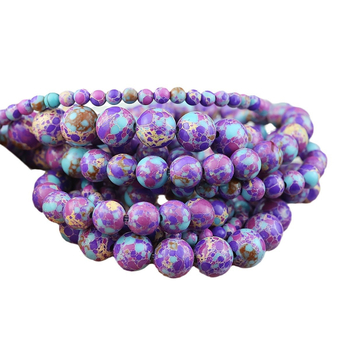 Χάντρες από λίθο αυτοκρατορικό — φυσικός λίθος, γυαλισμένες και τρυπημένες, μάρκα Xiaodu, προέλευση Yiwu