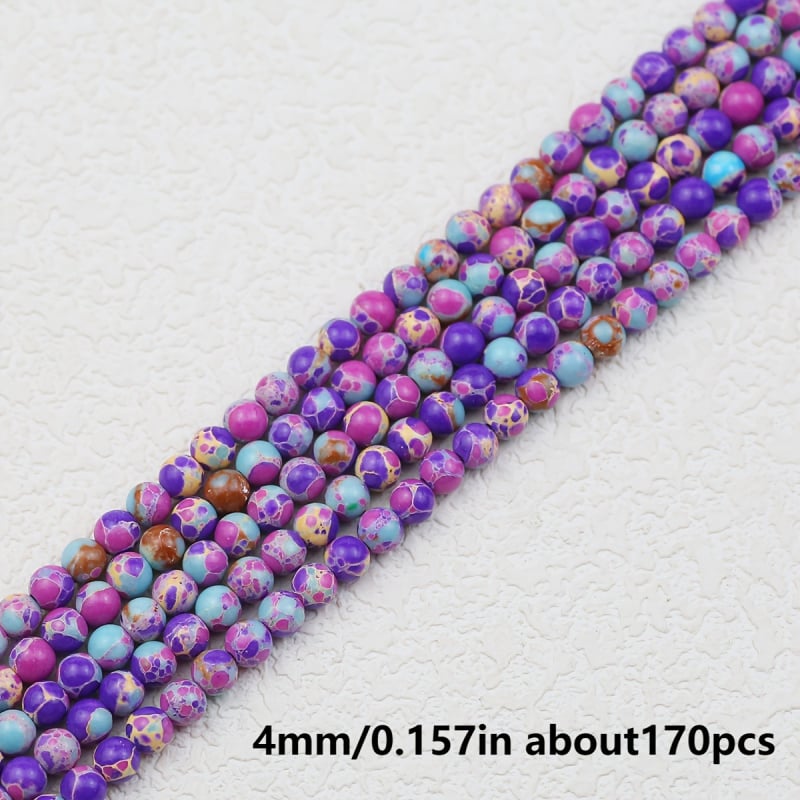 Χάντρες από λίθο αυτοκρατορικό — φυσικός λίθος, γυαλισμένες και τρυπημένες, μάρκα Xiaodu, προέλευση Yiwu