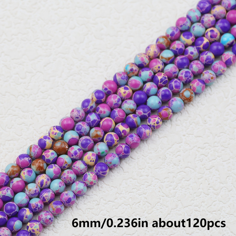 Χάντρες από λίθο αυτοκρατορικό — φυσικός λίθος, γυαλισμένες και τρυπημένες, μάρκα Xiaodu, προέλευση Yiwu