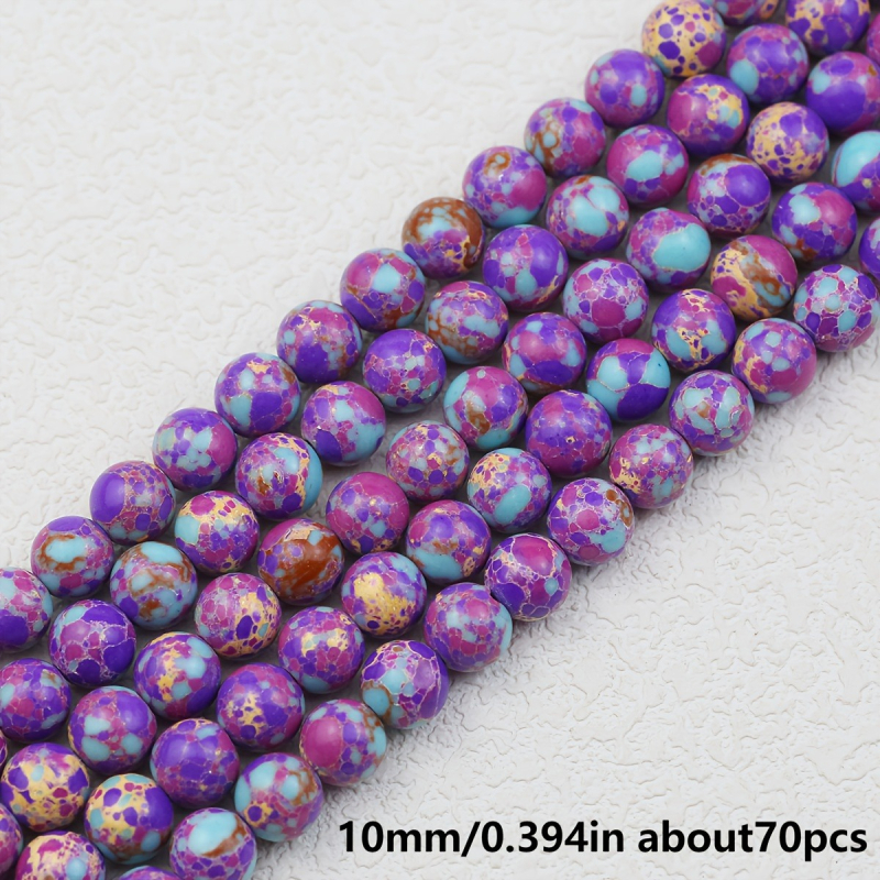 Χάντρες από λίθο αυτοκρατορικό — φυσικός λίθος, γυαλισμένες και τρυπημένες, μάρκα Xiaodu, προέλευση Yiwu