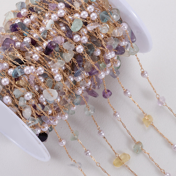 Χάλκινη αλυσίδα για DIY κοσμήματα, ηλεκτροπλατιωμένη, χειμώνας 2023