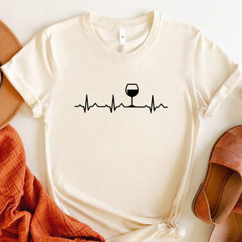 Γυναικεία κοντομάνικη μπλούζα με στρογγυλό λαιμόκοψη, αφηρημένο τύπωμα (πολυεστέρας 95%+, μεσαίο μήκος 65-80 εκ)