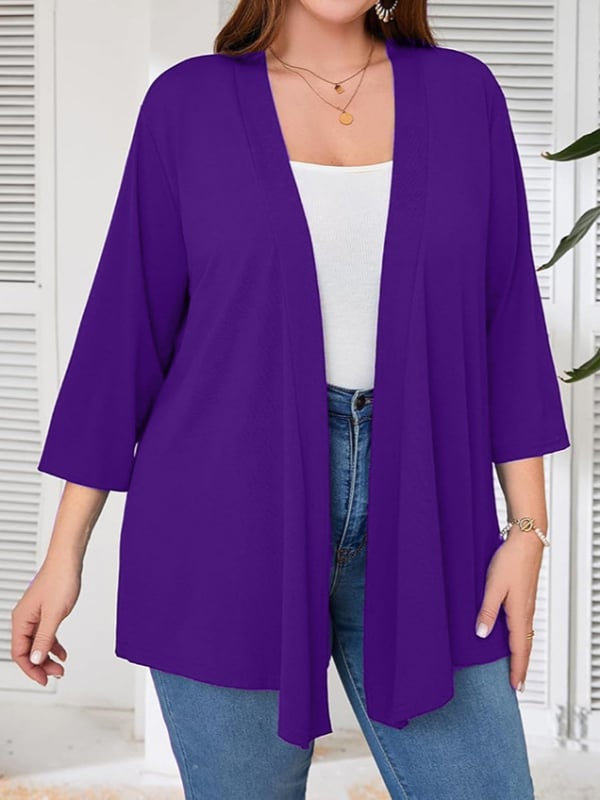 Sieviešu cardigan jaka ar garām piedurknēm, vidēja garuma, apkakle ar lapeli, audums Milk Silk brushed, 30–50% elastāns un poliesters (Pavasaris 2025)