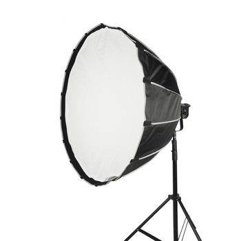 Softbox για φωτισμό ταινιών/TV, βαθύ παραβολικό σχέδιο με πλέγμα, μεταλλική και νάιλον κατασκευή.