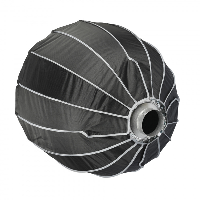 Softbox για φωτισμό ταινιών/TV, βαθύ παραβολικό σχέδιο με πλέγμα, μεταλλική και νάιλον κατασκευή.