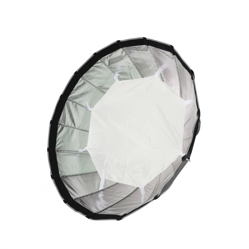 Softbox για φωτισμό ταινιών/TV, βαθύ παραβολικό σχέδιο με πλέγμα, μεταλλική και νάιλον κατασκευή.