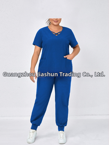 Дишаща топ с матов джоб и сет топ и панталони, 3/4 ръкав, полиестер-еластанова смес (90–95% полиестер), пролет 2025 стил японско-корейско свободно облекло