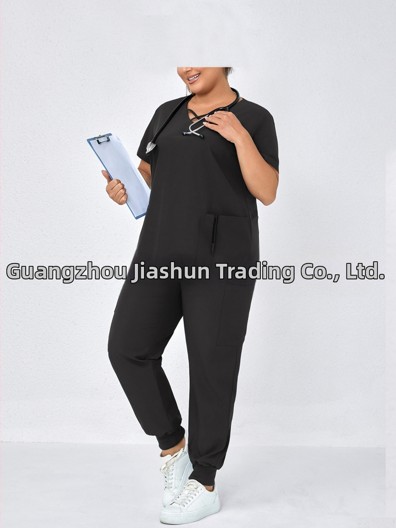 Дишаща топ с матов джоб и сет топ и панталони, 3/4 ръкав, полиестер-еластанова смес (90–95% полиестер), пролет 2025 стил японско-корейско свободно облекло