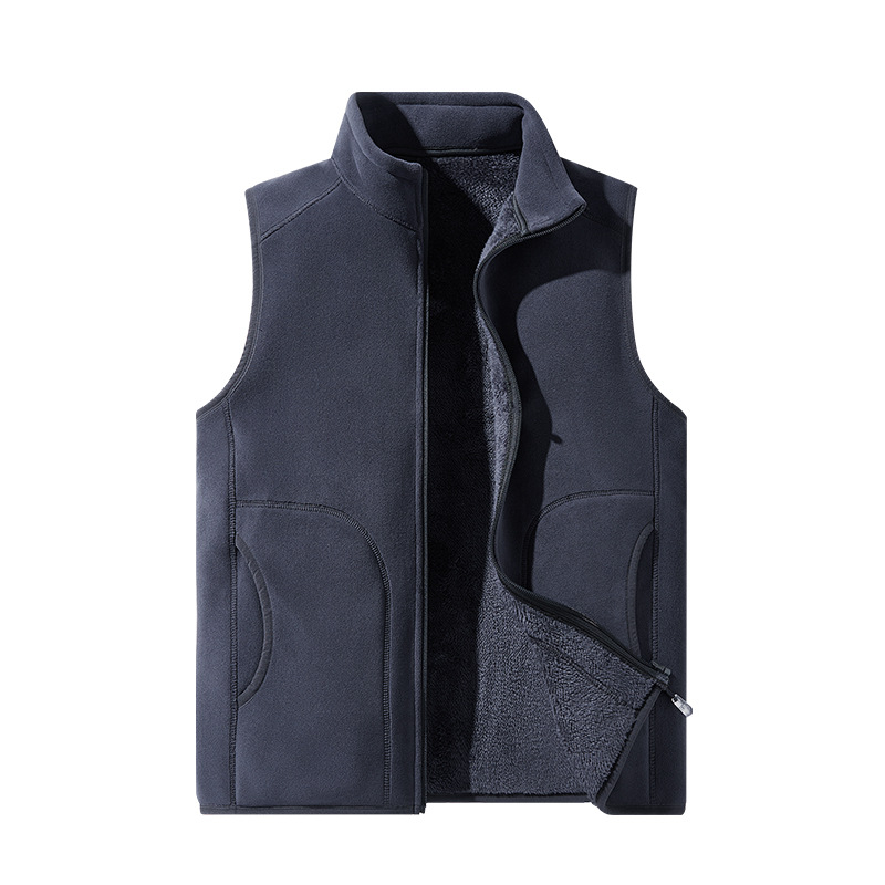 Γιλέκο φλίς εξωτερικού χώρου - Unisex, επένδυση από φλίς, παχιά θερμότητα, χωρίς μανίκια, για εξωτερικές δραστηριότητες