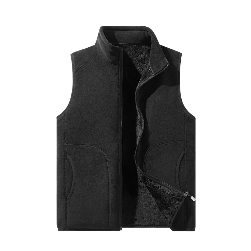 Γιλέκο φλίς εξωτερικού χώρου - Unisex, επένδυση από φλίς, παχιά θερμότητα, χωρίς μανίκια, για εξωτερικές δραστηριότητες