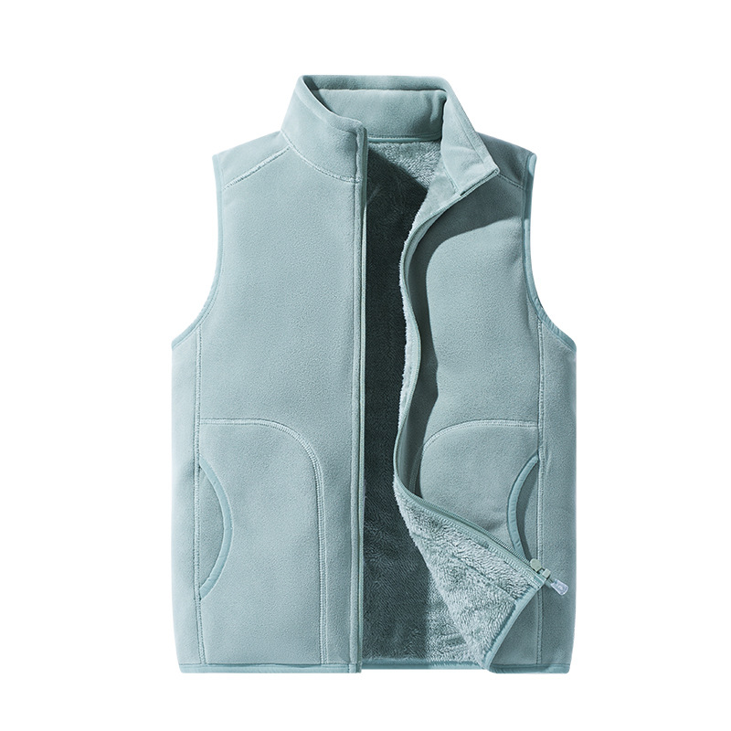 Γιλέκο φλίς εξωτερικού χώρου - Unisex, επένδυση από φλίς, παχιά θερμότητα, χωρίς μανίκια, για εξωτερικές δραστηριότητες