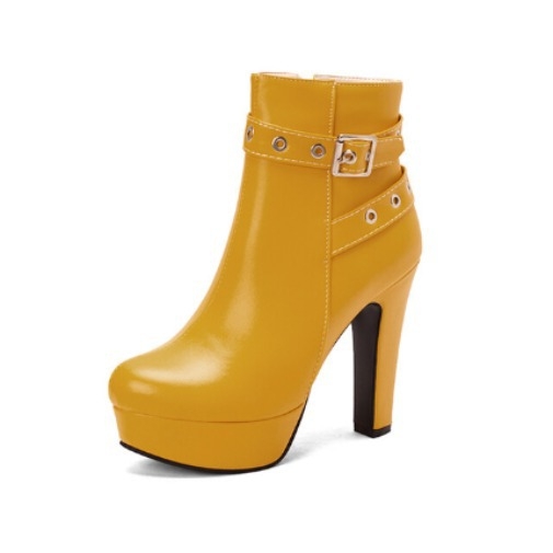 Μποτάκια Martin με άνω μέρος από συνθετικό PU, σουέντ φάρδος, σόλα από καουτσούκ και πλευρικός φερμουάρ (PU vamp; suede shaft; rubber sole; side zipper)