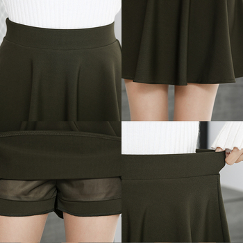 Φούστα χορού τετραγώνου – Α-γραμμή, υψηλή μέση, εφαρμοστή, Πολυεστέρας-σπαντεξ (95%+), Μονοχρωματικό σχέδιο, Κολάζ/ραφή, Στυλ δρόμου χιπ-στερ/χιπ-χοπ