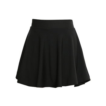 Φούστα χορού τετραγώνου – Α-γραμμή, υψηλή μέση, εφαρμοστή, Πολυεστέρας-σπαντεξ (95%+), Μονοχρωματικό σχέδιο, Κολάζ/ραφή, Στυλ δρόμου χιπ-στερ/χιπ-χοπ