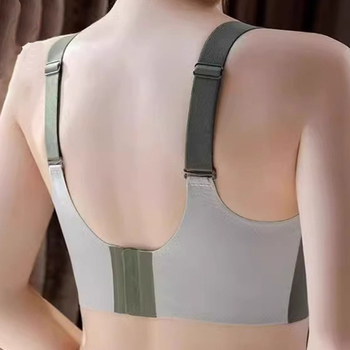 Αθλητικό σουτιέν χωρίς ραφές με ανύψωση, χωρίς μπανέλες, αναπνεύσιμο ύφασμα νάιλον-σπαντέξ, λεπτά διαμορφωμένα cups, σχέδιο που τονίζει το πίσω μέρος