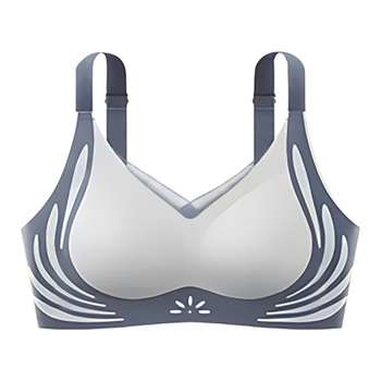 Αθλητικό σουτιέν χωρίς ραφές με ανύψωση, χωρίς μπανέλες, αναπνεύσιμο ύφασμα νάιλον-σπαντέξ, λεπτά διαμορφωμένα cups, σχέδιο που τονίζει το πίσω μέρος