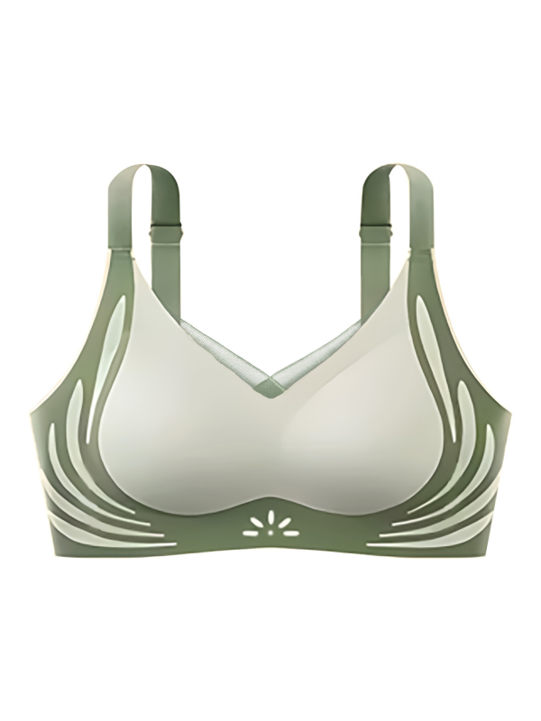 Αθλητικό σουτιέν χωρίς ραφές με ανύψωση, χωρίς μπανέλες, αναπνεύσιμο ύφασμα νάιλον-σπαντέξ, λεπτά διαμορφωμένα cups, σχέδιο που τονίζει το πίσω μέρος