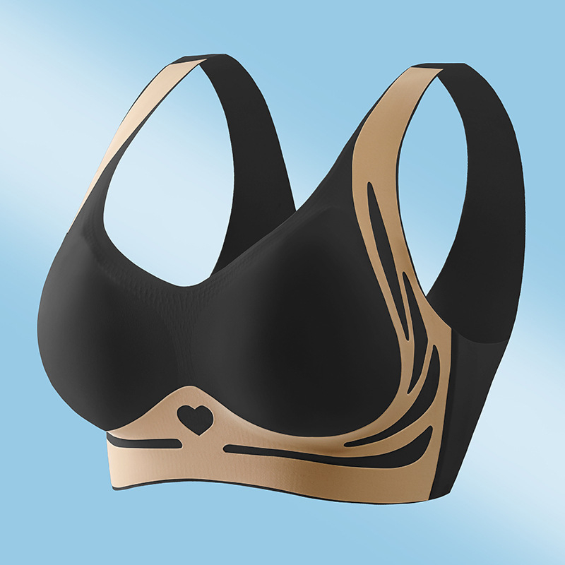 Безшевен сутиен с пълна чашка, антипровисване и странично прибиране; 3/4 формовани чашки; основен плат нейлон, подплата спандекс