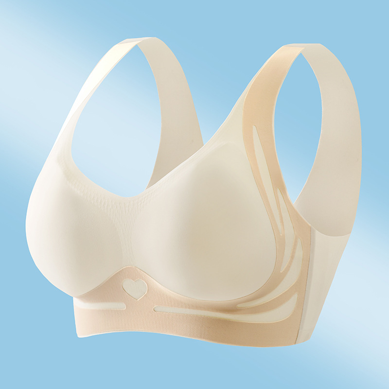 Безшевен сутиен с пълна чашка, антипровисване и странично прибиране; 3/4 формовани чашки; основен плат нейлон, подплата спандекс