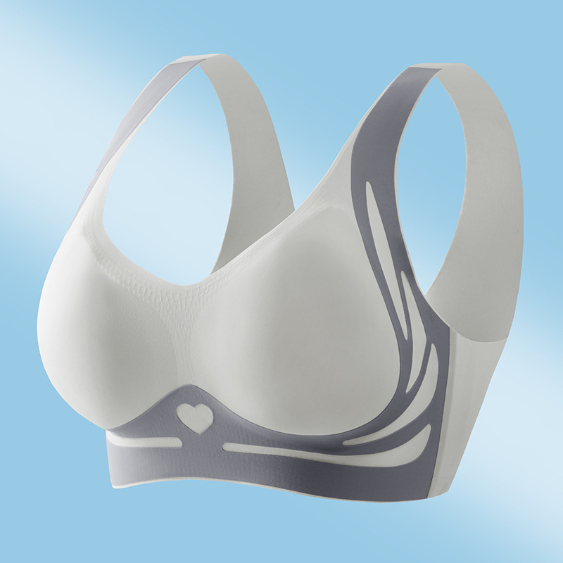 Безшевен сутиен с пълна чашка, антипровисване и странично прибиране; 3/4 формовани чашки; основен плат нейлон, подплата спандекс