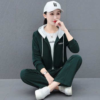 Corduroy тричленен комплект с качулка и панталони, пролет 2025, японско/корейски ежедневен стил, полиестер 95%+