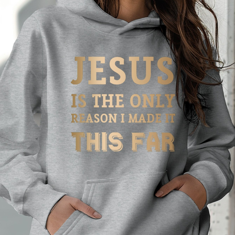 Ženski hoodie s geometrijskim uzorkom, slobodan kroj, kapuljača, poliester