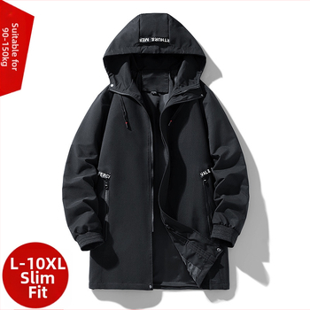 Ανδρικό μπουφάν με κουκούλα, αντιανεμικό, με σταθερό γιακά, φερμουάρ και τσέπες τύπου patch