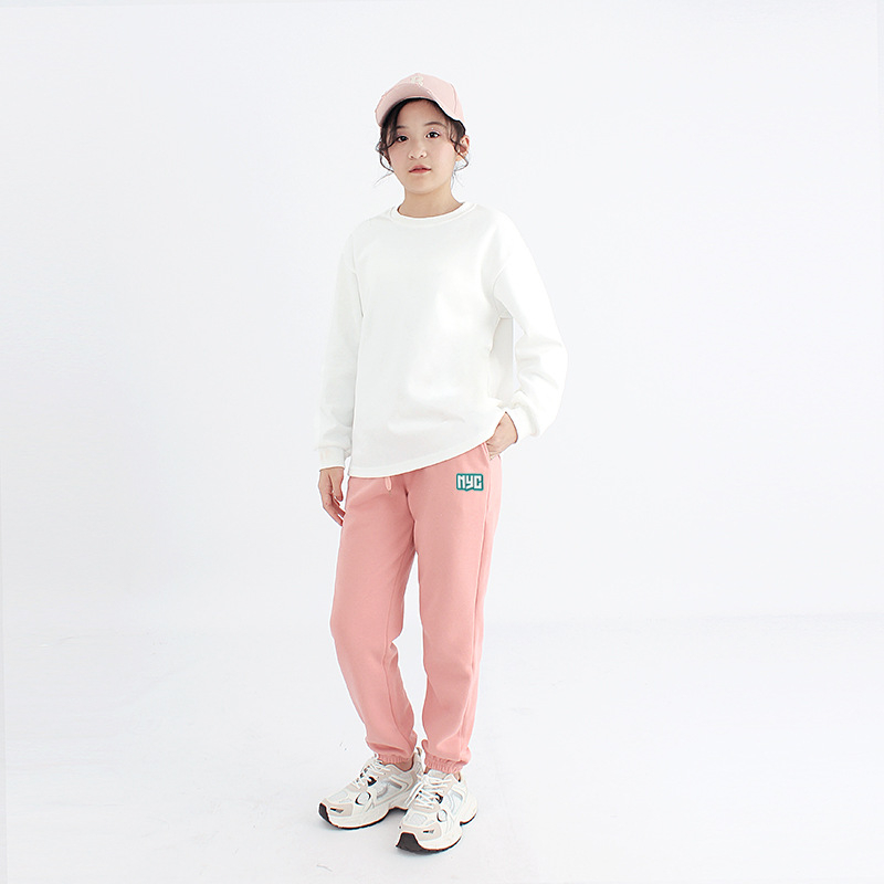 Dječje zimske hlače u korejskom stilu, polar fleece podstava, srednji pojas, gumeni pojas