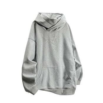 Худи пуловер с лапел яка, полиестер 96%+, джоб кенгуру, свободен силует