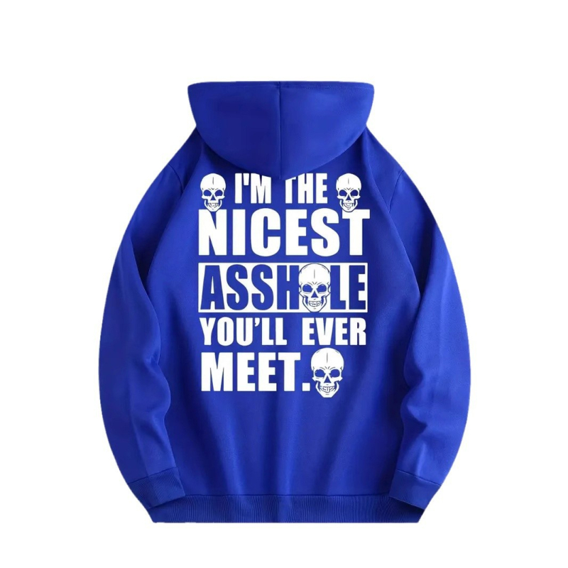 Hoodie od flisa s kapuljom, džep kengura, print s slovima (digitalni tisak), poliester 96%, široki kroj