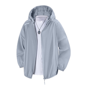 Ανδρικό μπουφάν προστασίας από τον ήλιο με κουκούλα, γρήγορο στέγνωμα, διαπνοή, νάιλον, UPF50, κατάλληλο για πεζοπορία και ψάρεμα
