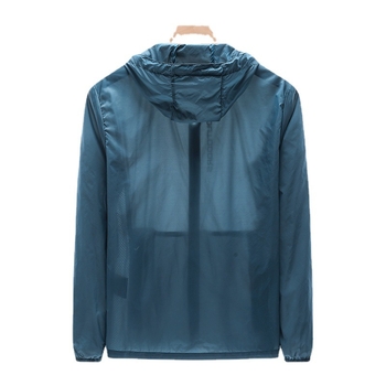 Unisex αδιάβροχο μπουφάν με κουκούλα από νάιλον, αναπνέει, γρήγορο στέγνωμα, SPF 35
