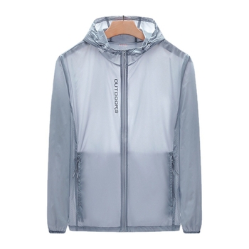 Unisex αδιάβροχο μπουφάν με κουκούλα από νάιλον, αναπνέει, γρήγορο στέγνωμα, SPF 35