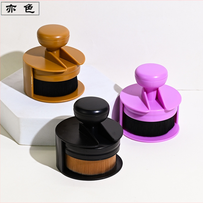 Βούρτσα βάσης μακιγιάζ — συνθετικές ίνες, πλαστική λαβή, φορητός σχεδιασμός, μονή συσκευασία