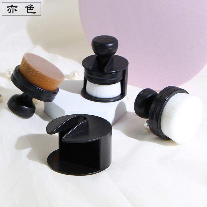 Βούρτσα βάσης μακιγιάζ — συνθετικές ίνες, πλαστική λαβή, φορητός σχεδιασμός, μονή συσκευασία