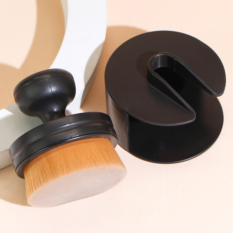 Βούρτσα βάσης μακιγιάζ — συνθετικές ίνες, πλαστική λαβή, φορητός σχεδιασμός, μονή συσκευασία